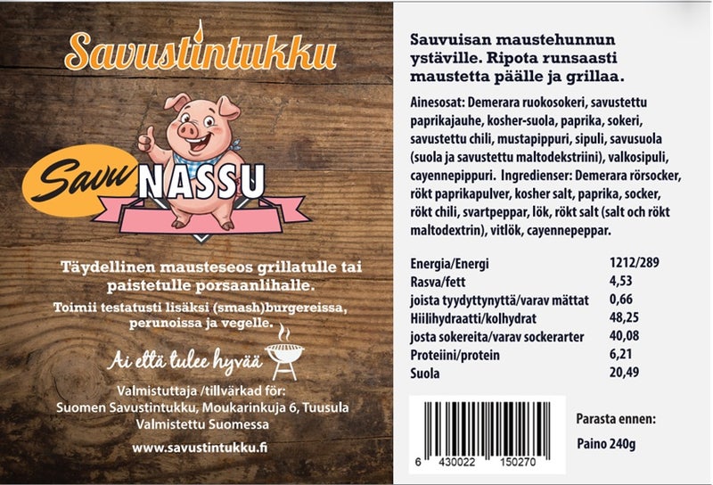 Savu-Nassu, possu-rub, 240g t&ouml;lkki